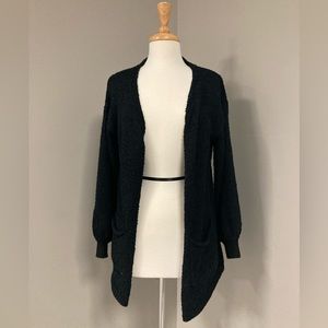Black Soft Dreamers Open Cardigan - Small/Medium